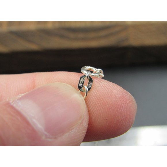 16 Inch Sterling Silver Single Bar Simple Necklace - Picture 3 of 5